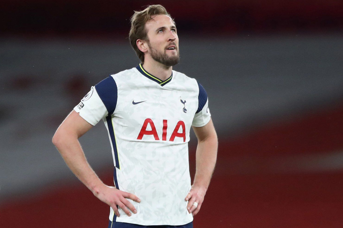 Harry Kane không vui vì sự thụt lùi của Tottenham